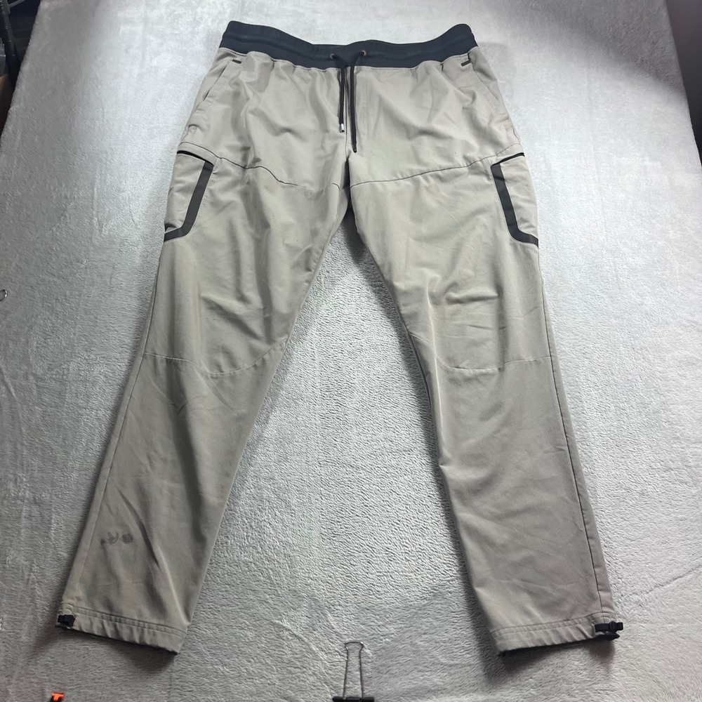 Under Armour Elite Sportstyle Joggers Mens XXL Gray Black HeatGear Cargo Pants